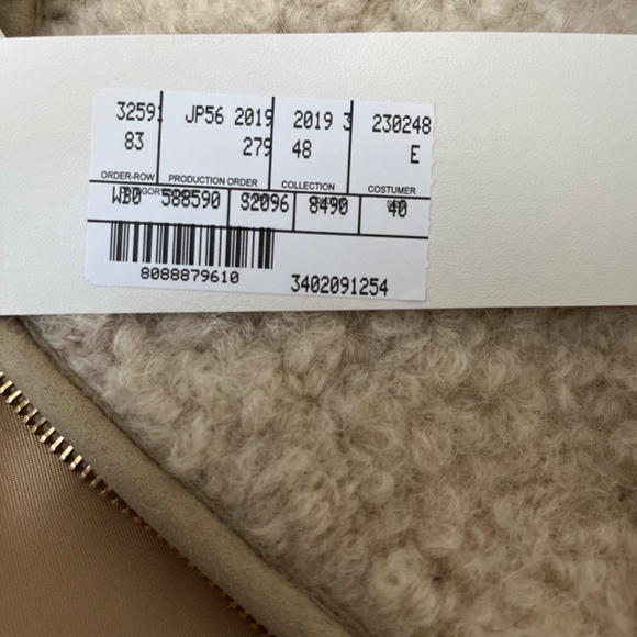 NWT Stella McCartney Faux Fur Coat Sz. 40 - Picture 2 of 2